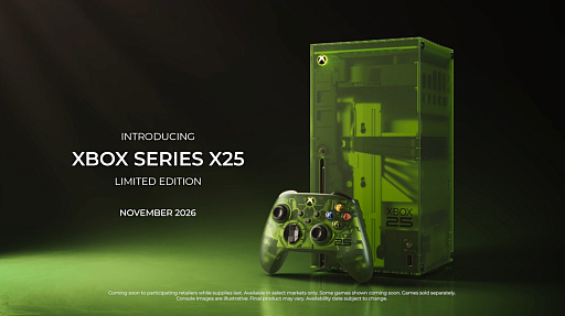 画像ギャラリー No.001のサムネイル画像 / XBOX Series X 25周年スペシャルエディション，2026年11月に発売。XBOXコントローラの25周年モデルも登場