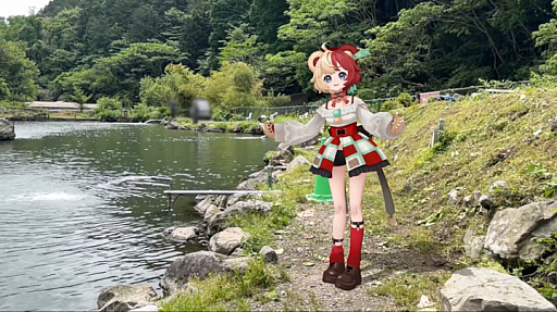 画像ギャラリー No.002のサムネイル画像 / バンダイナムコミュージックライブとバンダイナムコ研究所が業務提携契約を締結。熊乃ベアトリーチェさんの釣りロケ動画を公開