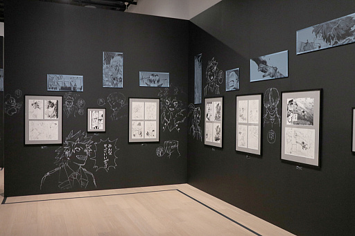 画像ギャラリー No.007のサムネイル画像 / 「堀越耕平『僕のヒーローアカデミア』原画展」内覧会レポート。ヒーローの成長や敵(ヴィラン)との死闘など,原画や描き下ろしを惜しみなく展示