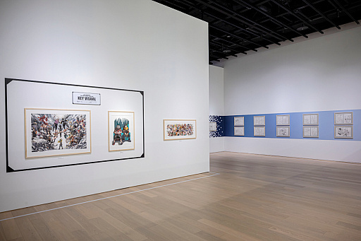 画像ギャラリー No.015のサムネイル画像 / 「堀越耕平『僕のヒーローアカデミア』原画展」内覧会レポート。ヒーローの成長や敵(ヴィラン)との死闘など,原画や描き下ろしを惜しみなく展示