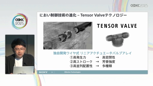 画像ギャラリー No.011のサムネイル画像 / においを手軽に制御するTensor Valveテクノロジーが創出する新たな価値［CEDEC 2025］