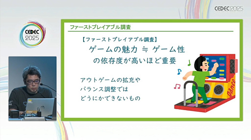 画像ギャラリー No.010のサムネイル画像 / ユーザーレビューをゲームの魅力や品質向上につなげるためには。レビュー実施のタイミングや各フェーズごとの注意点を，300件以上の実績を通じて解説［CEDEC 2025］