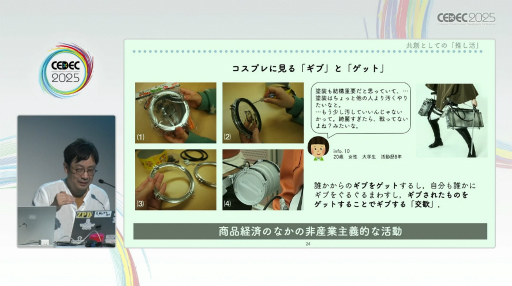 画像ギャラリー No.008のサムネイル画像 / 学術的視点で迫るファンダムの生態。「共創としての『推し活』：ファンダム・コミュニティのフィールドワーク」レポート［CEDEC 2025］