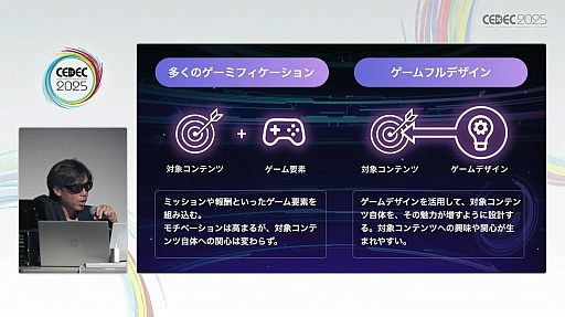 画像ギャラリー No.014のサムネイル画像 / 非ゲームにゲームを組み込むだけではない，ゲーミフィケーションの新たな形。タチコマのサイバー攻撃対策アプリで目指した「ゲームフルデザイン」とは［CEDEC 2025］