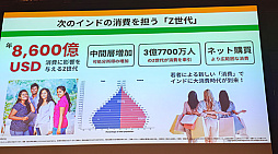 画像ギャラリー No.008のサムネイル画像 / 平均年齢29歳のインドと19歳のアフリカ，人口ボーナスが効くポテンシャル市場へ注目［IVS2026］