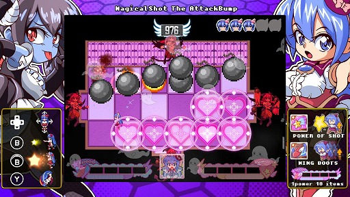 画像ギャラリー No.004のサムネイル画像 / 敵を壁に押し込んで倒す固定画面アクション「ツクールシリーズ マジカルショット・ザ・アタックバンプ☆」,Switch版の配信を再開