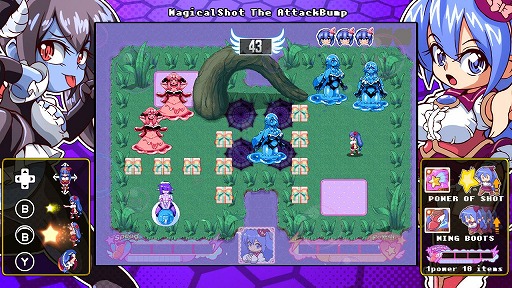画像ギャラリー No.006のサムネイル画像 / 敵を壁に押し込んで倒す固定画面アクション「ツクールシリーズ マジカルショット・ザ・アタックバンプ☆」,Switch版の配信を再開