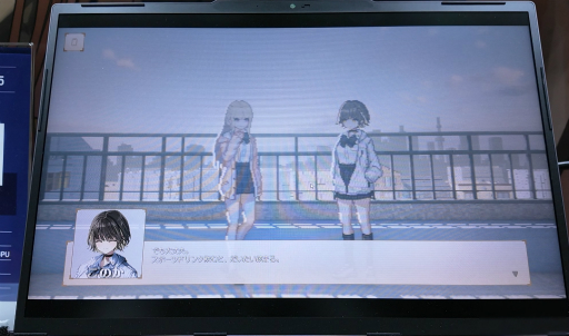 画像ギャラリー No.011のサムネイル画像 / ブラウン管を彷彿とさせる画面表現が特徴のADV「MONOPHOBIA」をプレイ。自称吸血鬼の少女と，霊感を持つ少女が不思議な事件に挑む［TGS2026］