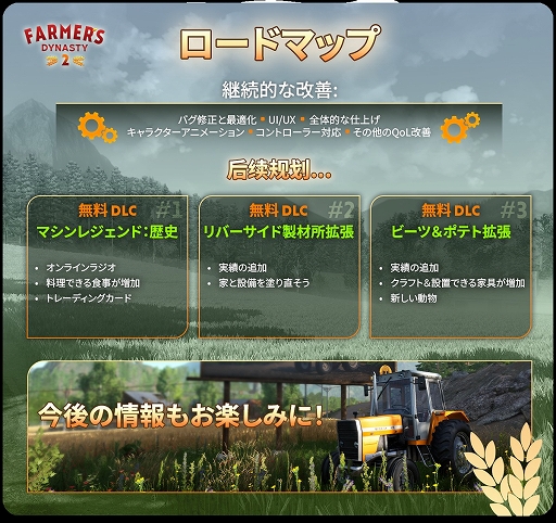 画像ギャラリー No.007のサムネイル画像 / 大規模農業シム「Farmer's Dynasty 2」,早期アクセス開始。1960年代から現代までの農業に加え,畜産や養蜂,林業といった生産活動を体験できる