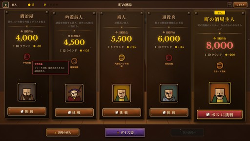 画像ギャラリー No.025のサムネイル画像 / 古典ダイスゲーム“Farkle”×デッキ構築ローグライク! イカサマとシナジーで高得点を叩き出す「ダイス・タバーン:運命の一投」,9月8日リリース【PR】