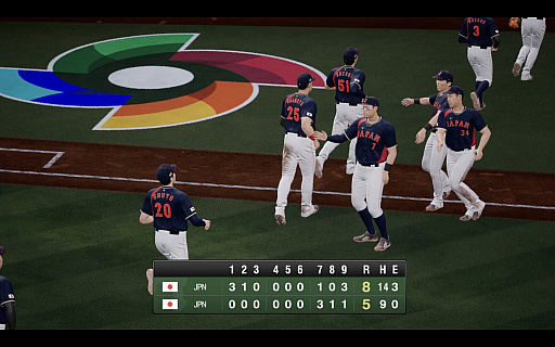 画像ギャラリー No.021のサムネイル画像 / 「プロスピ2026」は,歴代日本代表で挑めるWBCモード搭載! “最強の侍”はどのチームなのか,時代を超えた夢の対戦を目撃した