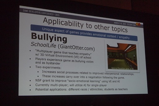 画像ギャラリー No.016のサムネイル画像 / ［GDC 2015］「暴力の抑制にはゲームが効果的」。虐待や暴力の撲滅を目指す公益団体が語る