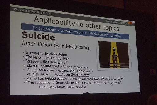 画像ギャラリー No.018のサムネイル画像 / ［GDC 2015］「暴力の抑制にはゲームが効果的」。虐待や暴力の撲滅を目指す公益団体が語る