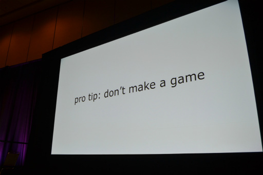 画像ギャラリー No.003のサムネイル画像 / ［GDC 2016］競争が激化し続ける中で，どんなゲームを作るべきか。リスクを最小限に抑え，完成させる手法をインディーズゲームの先駆者が語る