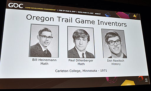 画像ギャラリー No.006のサムネイル画像 / ［GDC 2017］開発者が語る最初期の教育用ゲーム「Oregon Trail」の誕生，そして未来