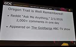 画像ギャラリー No.015のサムネイル画像 / ［GDC 2017］開発者が語る最初期の教育用ゲーム「Oregon Trail」の誕生，そして未来