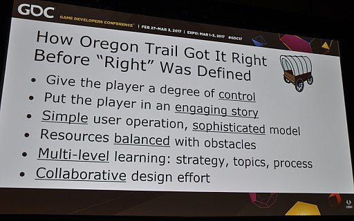 画像ギャラリー No.018のサムネイル画像 / ［GDC 2017］開発者が語る最初期の教育用ゲーム「Oregon Trail」の誕生，そして未来