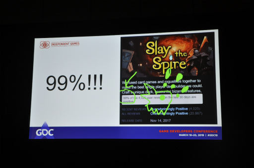 画像ギャラリー No.004のサムネイル画像 / ［GDC 2019］「Slay the Spire」とユーザーコミュニティの熱い関係。「作ること」をそのまま「売れること」に変える，その秘訣とは