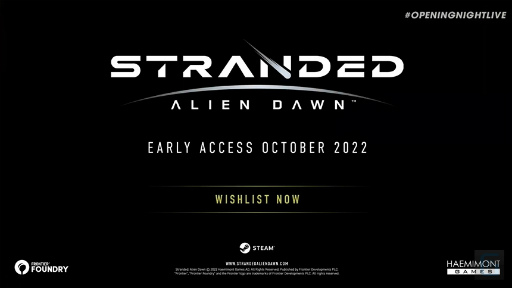 画像ギャラリー No.001のサムネイル画像 / 未知の惑星で生き抜くサバイバルSLG「Stranded: Alien Dawn」,2022年10月にSteamでアーリーアクセスを予定