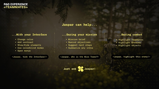 画像ギャラリー No.003のサムネイル画像 / Ubisoft，AIプロジェクト「Teammates」をアナウンス。ゲーム専用AIと連動して，音声によりリアルタイムでの応答やアクションを生成