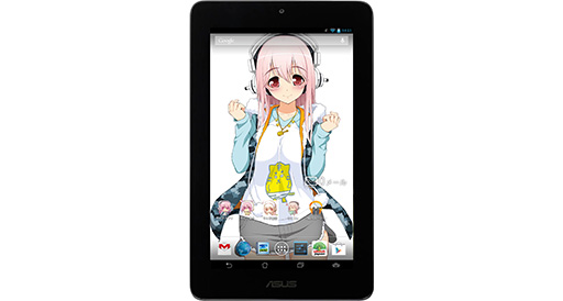 画像ギャラリー No.002のサムネイル画像 / 「すーぱーそに子」とコラボレーションしたAndroidタブレット,300台限定で8月6日発売
