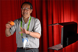 画像ギャラリー No.027のサムネイル画像 / ［SIGGRAPH］空気で感じるフォースフィードバックや水面ディスプレイなど，ユニークな技術が披露された「Emerging Technologies」レポート（後編）