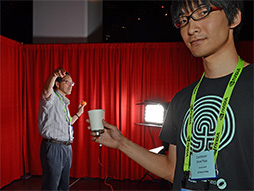 画像ギャラリー No.030のサムネイル画像 / ［SIGGRAPH］空気で感じるフォースフィードバックや水面ディスプレイなど，ユニークな技術が披露された「Emerging Technologies」レポート（後編）