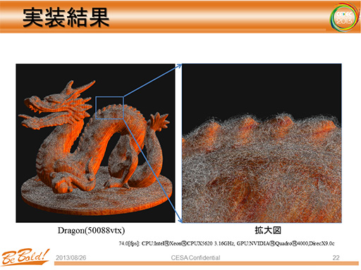 画像ギャラリー No.014のサムネイル画像 / ［CEDEC 2013］早稲田大学が発表した次世代のグラフィックス表現は「埃」と「口内」に注目？