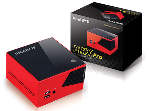 画像ギャラリー No.001のサムネイル画像 / Iris Pro 5200採用のGIGABYTE製超小型ベアボーン「BRIX Pro」が国内発売。i7-4770R搭載で7万7000円前後