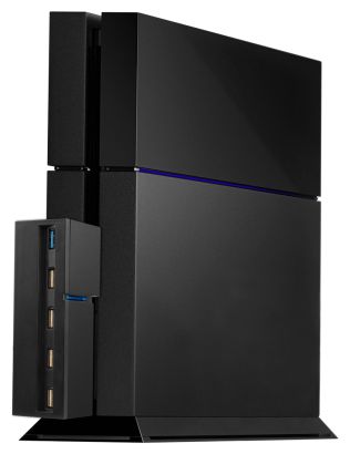 画像ギャラリー No.003のサムネイル画像 / PS4本体の前面に“装着”する仕様の5ポートUSBハブが発売