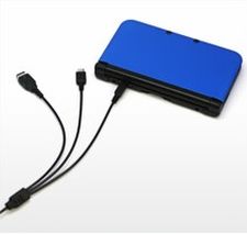 画像ギャラリー No.003のサムネイル画像 / 3DSLLや初代DS,GBASPなどの充電に対応した3股USB充電ケーブルが発売