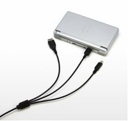 画像ギャラリー No.006のサムネイル画像 / 3DSLLや初代DS,GBASPなどの充電に対応した3股USB充電ケーブルが発売