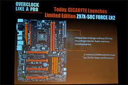 画像ギャラリー No.010のサムネイル画像 / ［COMPUTEX］すべてはオーバークロックのために。GIGABYTEから“常用不可能”なマザーボードが発表される
