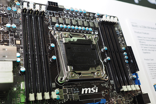 画像ギャラリー No.003のサムネイル画像 / ［COMPUTEX］MSI，Haswell-E対応のIntel X99マザーボードを公開。10GbpsのUSB 3.1対応モデルやSATA Express対応のWD Blackも