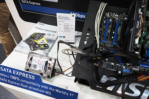 画像ギャラリー No.010のサムネイル画像 / ［COMPUTEX］MSI，Haswell-E対応のIntel X99マザーボードを公開。10GbpsのUSB 3.1対応モデルやSATA Express対応のWD Blackも