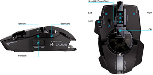 画像ギャラリー No.005のサムネイル画像 / ボディサイズのカスタマイズが可能なZalman Tech製ゲーマー向けマウス「ZM-GM4」がアスクから発売に