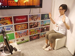 画像ギャラリー No.001のサムネイル画像 / ［TGS 2014］タッチ操作ゲームをジェスチャーで楽しめる!?　東京エレクトロン デバイスのブースレポート