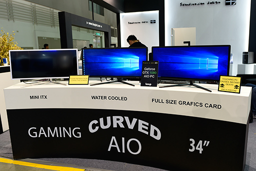 画像ギャラリー No.003のサムネイル画像 / ［COMPUTEX］GTX 1080を搭載可能な34インチ湾曲液晶パネル搭載オールインワンPC，日本展開に向けてゲームPCメーカー2社と交渉中