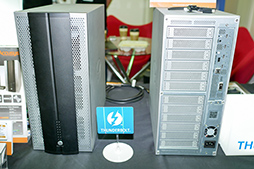 画像ギャラリー No.017のサムネイル画像 / ［COMPUTEX］外付けグラフィックスボックスで脚光を浴びたThunderbolt 3。本格的な普及に必要なのは，Macに採用されること？