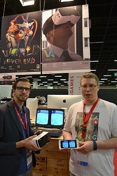 画像ギャラリー No.001のサムネイル画像 / ［gamescom］PCとスマートフォンで，HTC Viveと同等のVRシステムが構築可能。リリース直前の「VaiaVR」を試す