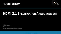 画像ギャラリー No.005のサムネイル画像 / ［CES 2017］「HDMI 2.1」が規格化。“HDMI版Adaptive Sync”な「Game Mode VRR」や8K/60Hz，4K/120Hz表示などが目玉に