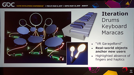 画像ギャラリー No.010のサムネイル画像 / ［GDC 2017］VR音楽制作アプリの開発者が語る「VRにおけるユーザーインタフェース」のポイントとは
