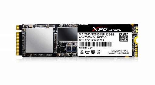 画像ギャラリー No.001のサムネイル画像 / ADATA，ゲーマーなどに向けたM.2 2280型SSD「XPG SX7000」を国内発表