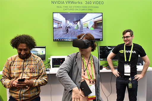 画像ギャラリー No.006のサムネイル画像 / GTC 2017のVR展示ブース「VR Village」で，将来の360度ビデオ技術やNASAが手がける「Hybrid Reality」を体験してみた