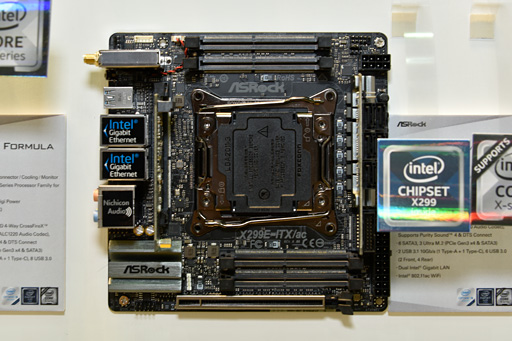画像ギャラリー No.002のサムネイル画像 / ［COMPUTEX］ASRockがMini-ITX仕様のX299マザーボード「X299E-ITX/AC」を公開