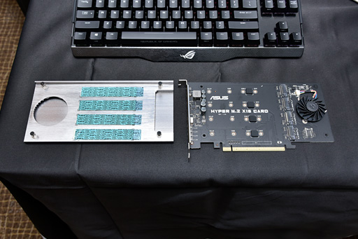 画像ギャラリー No.009のサムネイル画像 / ［COMPUTEX］ハイエンドゲーム環境高速化の最終兵器!? X299チップセットのPCIeレーンをごっそり使うストレージ技術「VROC」とは何か