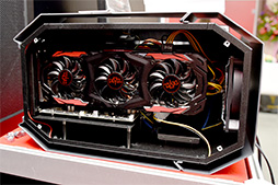 画像ギャラリー No.005のサムネイル画像 / ［COMPUTEX］PowerColorから第2世代の外付けグラフィックスボックスが登場。デザイン変更で大型グラフィックスカードも利用可能に