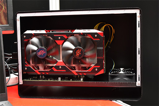 画像ギャラリー No.006のサムネイル画像 / ［COMPUTEX］PowerColorから第2世代の外付けグラフィックスボックスが登場。デザイン変更で大型グラフィックスカードも利用可能に