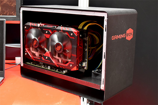 画像ギャラリー No.009のサムネイル画像 / ［COMPUTEX］PowerColorから第2世代の外付けグラフィックスボックスが登場。デザイン変更で大型グラフィックスカードも利用可能に