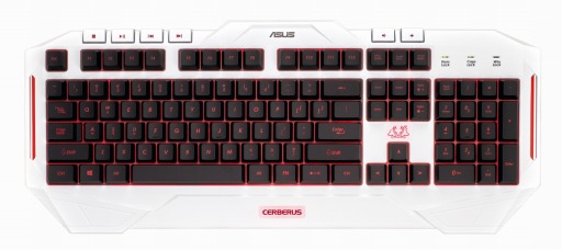 画像ギャラリー No.003のサムネイル画像 / 防滴＆LEDバックライトの搭載がウリの白いゲーマー向けキーボードがASUSから